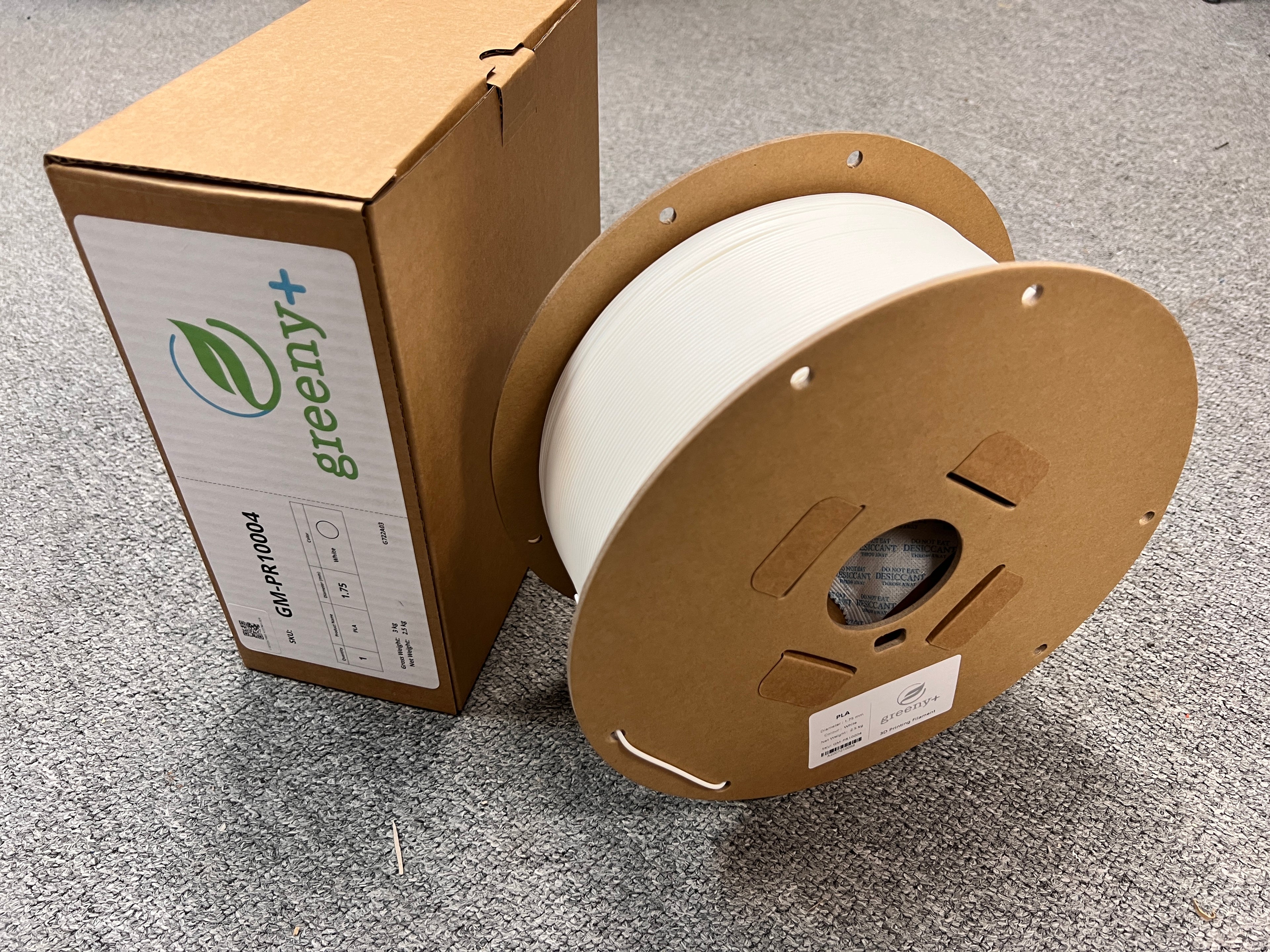 PLA Filament “Cotton White” (Matte) — 1.75 mm · 2.5 kg